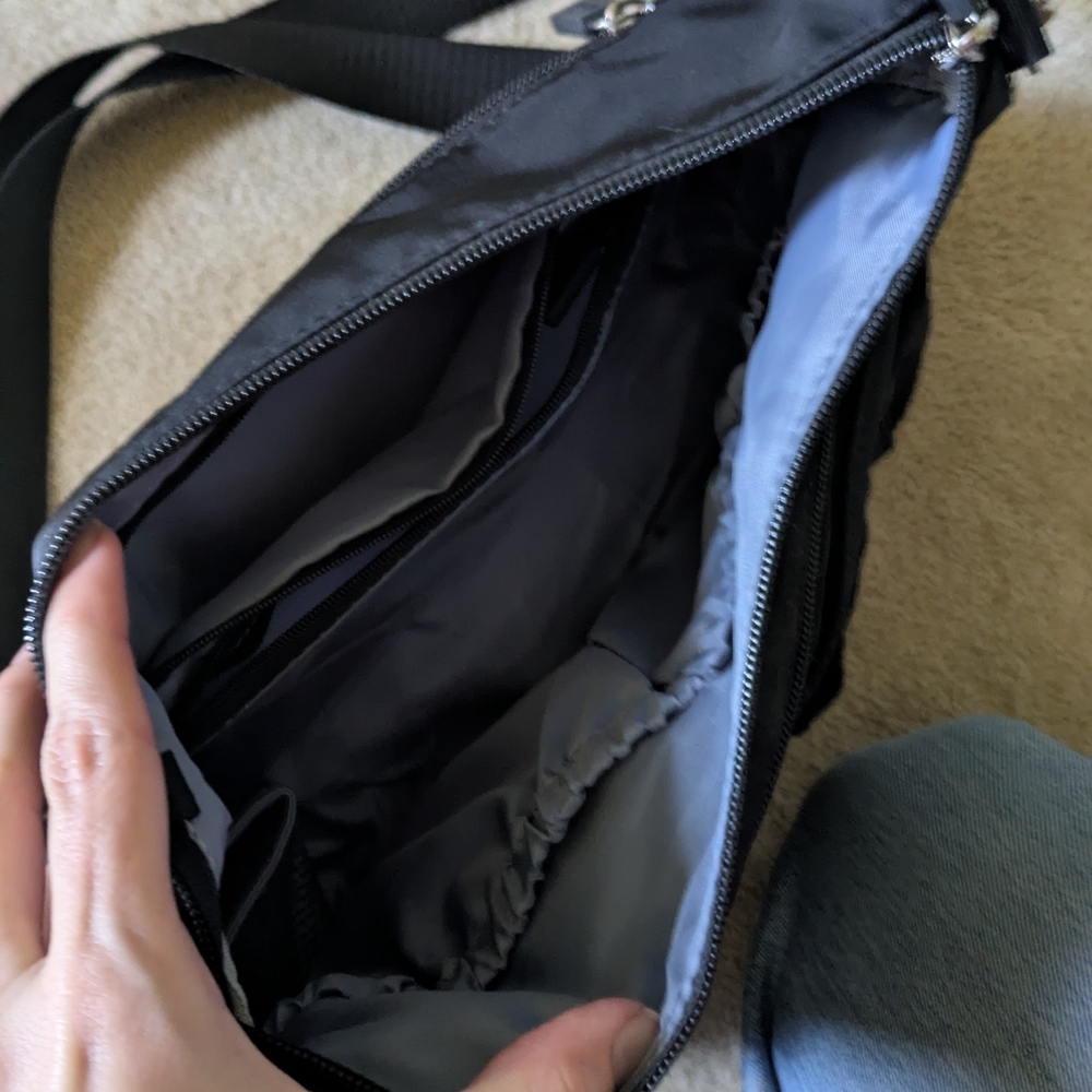IHKWIP Black Crossbody Bag NWOT - Picture 4 of 8